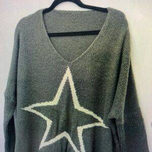 Gray Star Sweater